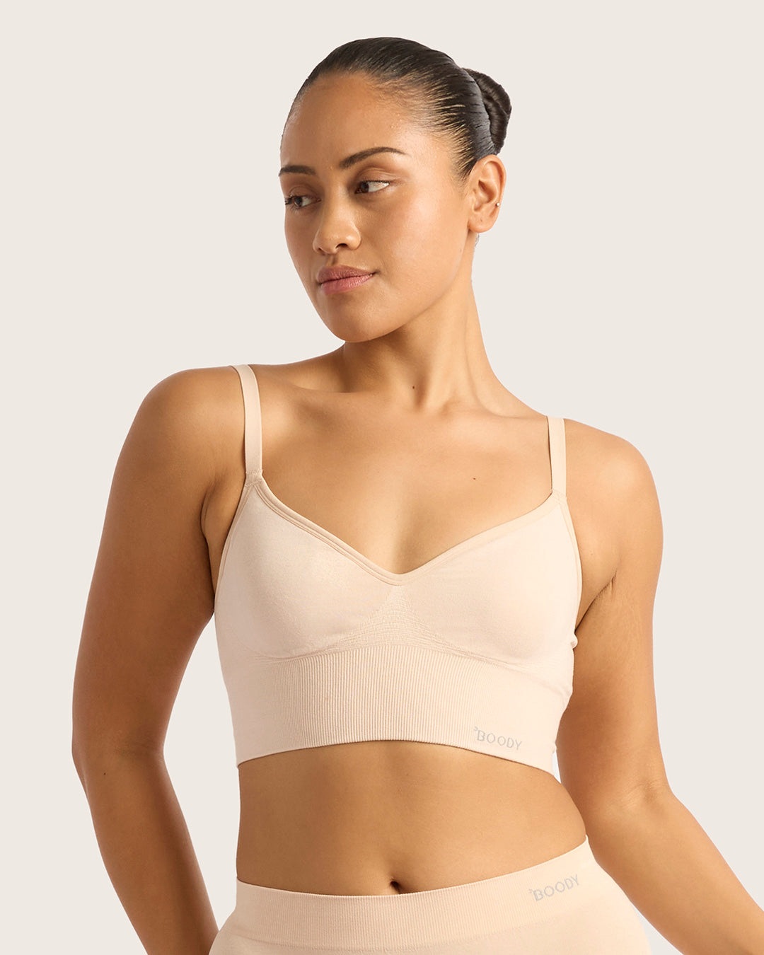 Wireless Low Back Bra - Shell
