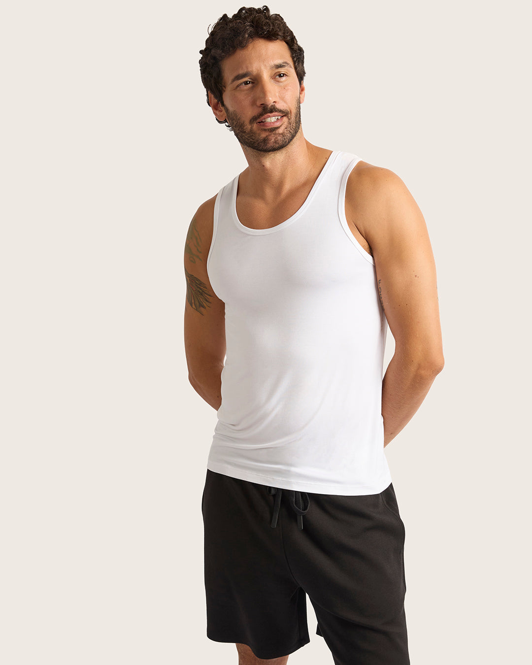 Men's Base Layer Tank Top - White