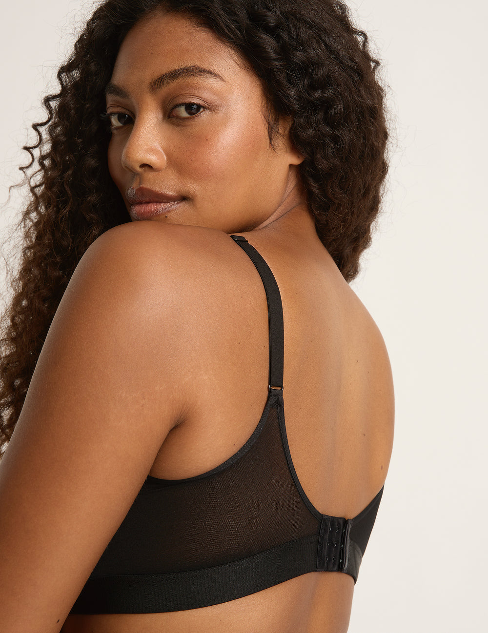 FreeMesh Full Bust Wireless Bra - Black