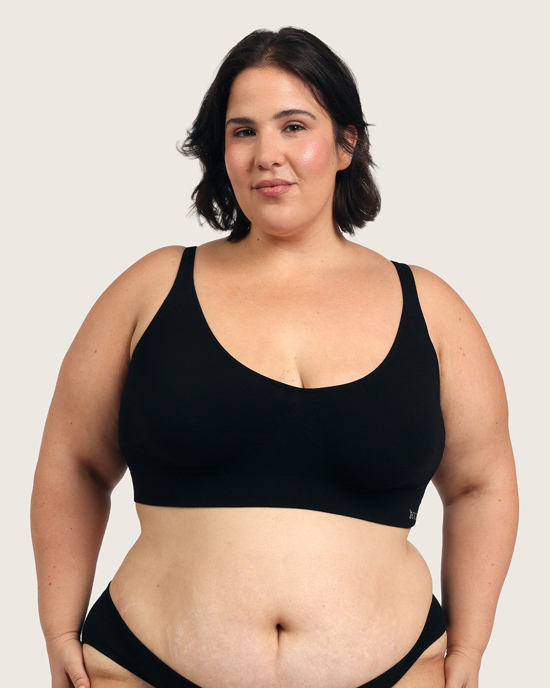 Seamfree Crop Bra - Black