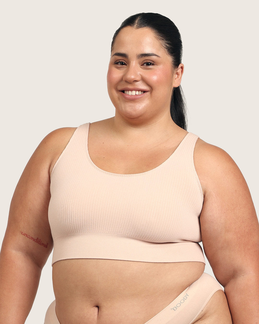 Ribbed Seamfree Crop - Shell