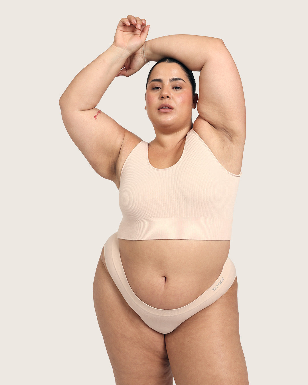 Ribbed Seamfree Crop - Shell