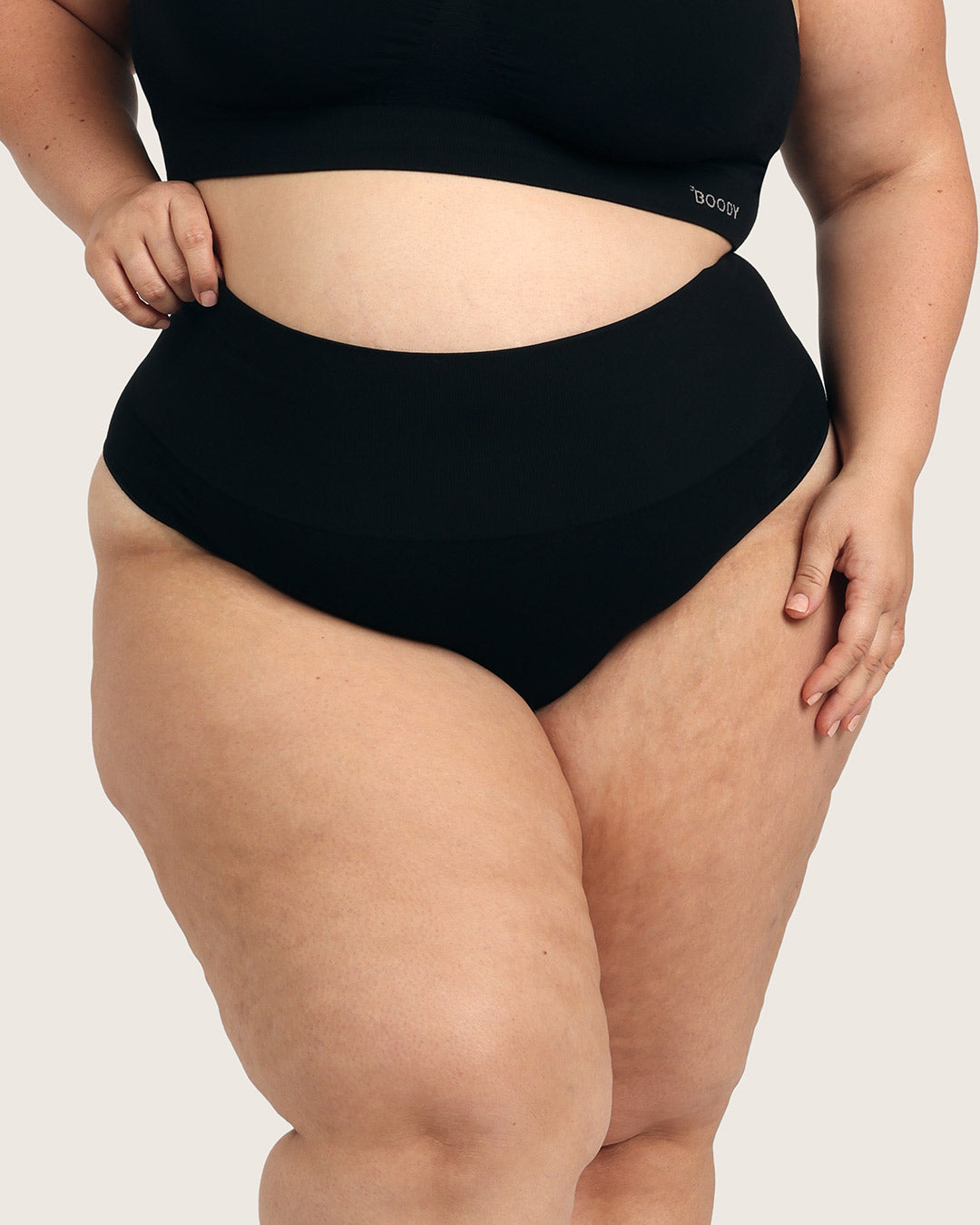 Shaper High Waist G-String - Black