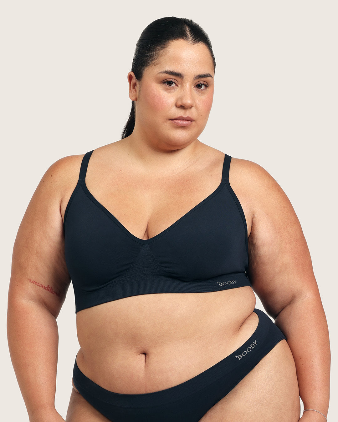 Wireless T-Shirt Bra - Midnight