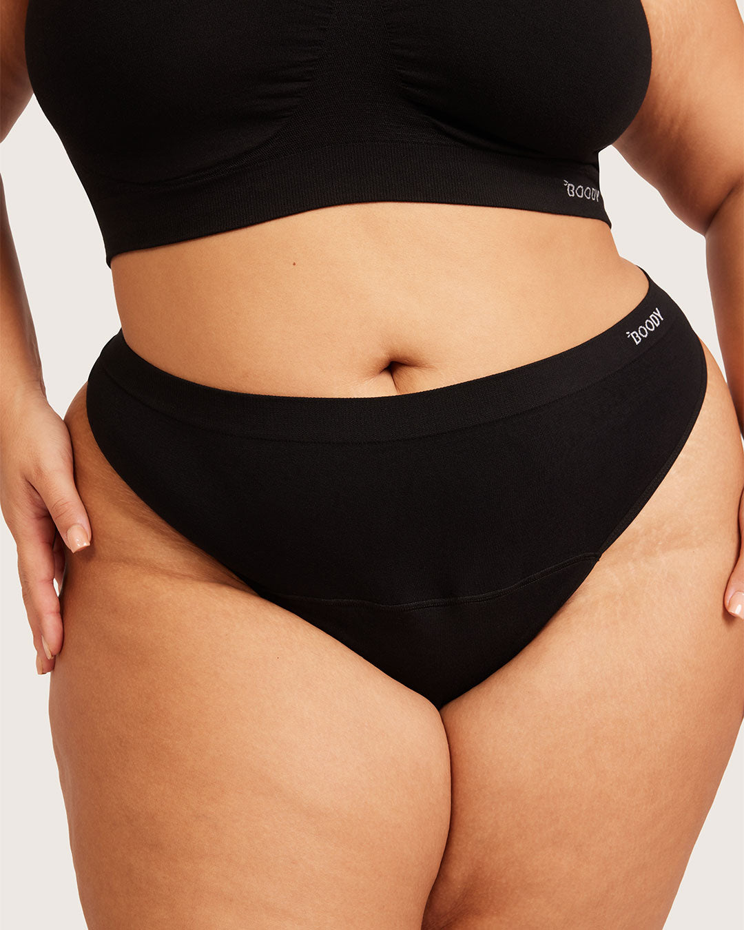 Period & Leak Proof - G-String - Light - Black