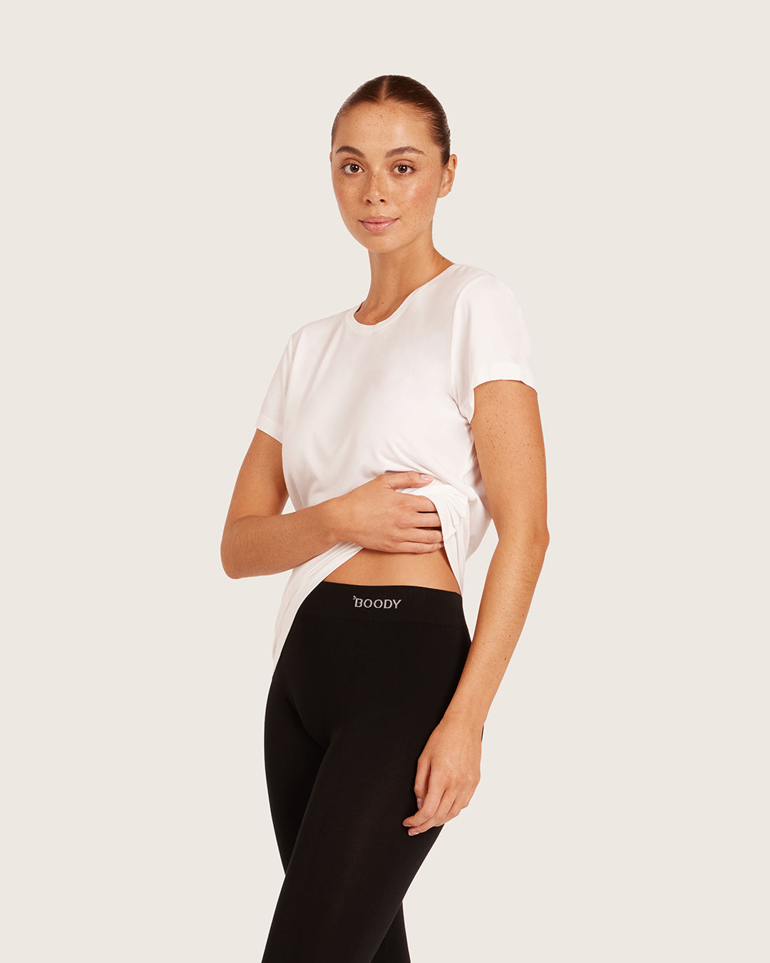 Women's Base Layer Crew Neck T-Shirt - White