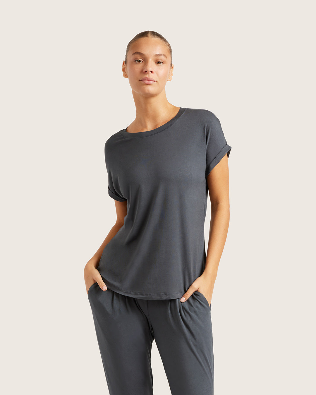Downtime Lounge Top - Storm