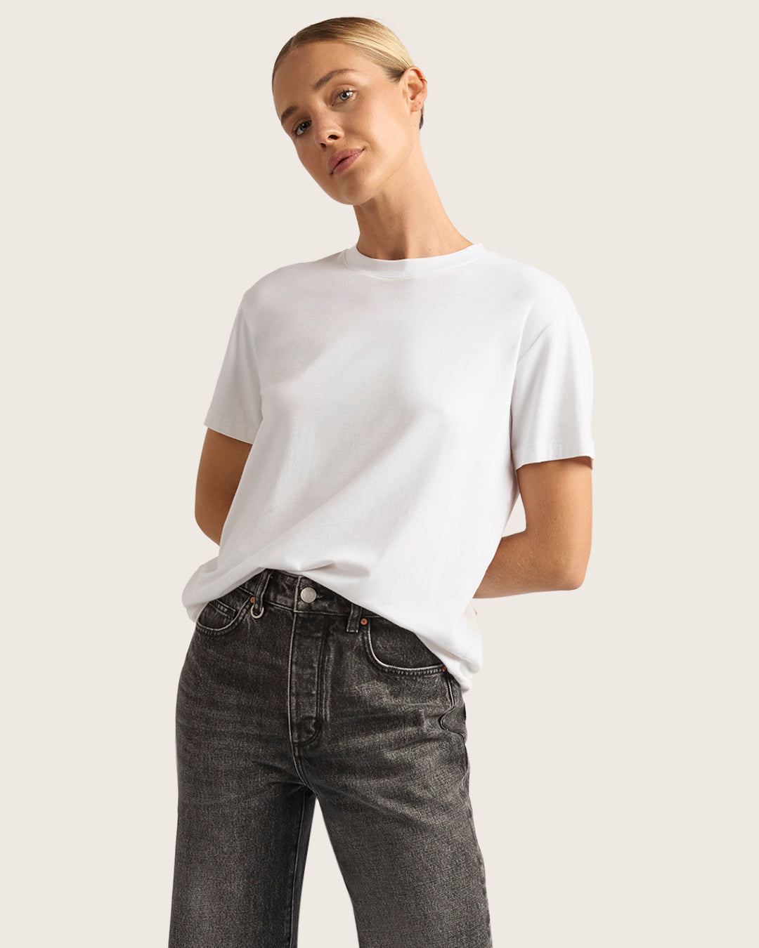 Women's Classic Crew Neck T-Shirt - White