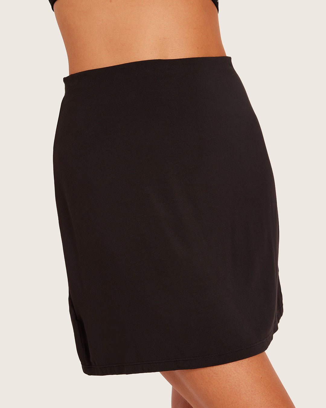 Base Layer Everyday Slip Skirt - Black
