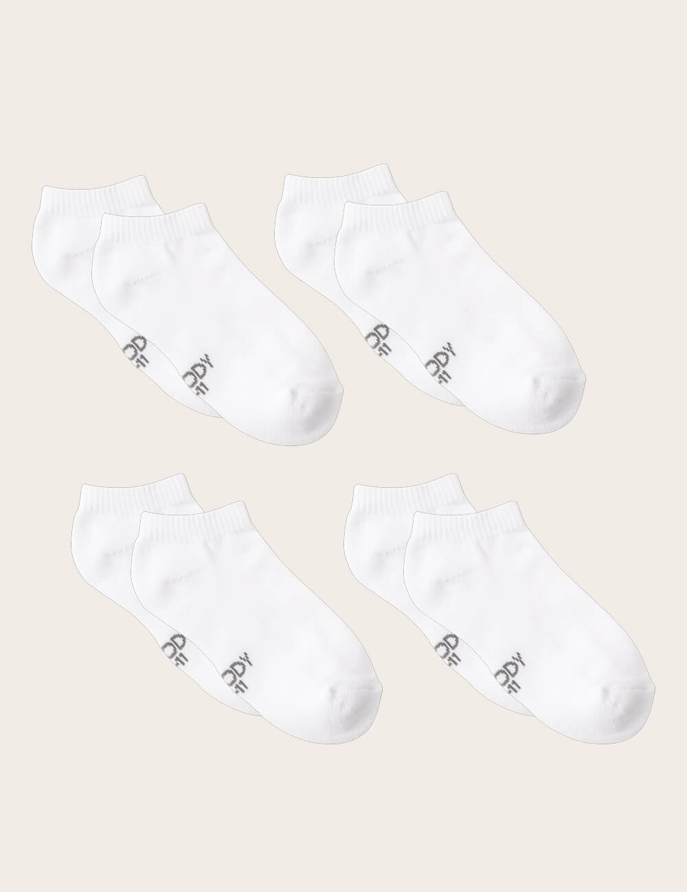 4-Pack Men's Cushioned Ankle Socks